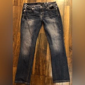 Size 33, easy straight miss me jeans